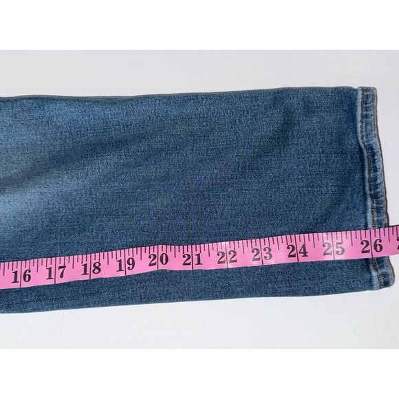 Madewell Stovepipe Jeans Womens 27 High Rise Ankle Stretch Classic Blue Denim - Picture 11 of 16